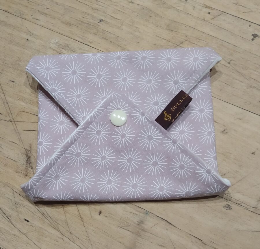 pochette coton naturel rouge bulle de chery