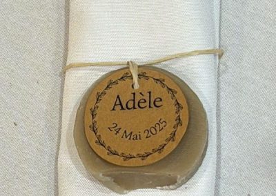 format rond des savon personnalisable Bulle de Chéry – choisissez forme, parfum et couleur de votre savon artisanal