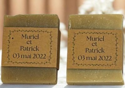 format carré pour savon personnalisable Bulle de Chéry – choisissez forme, parfum et couleur de votre savon artisanal